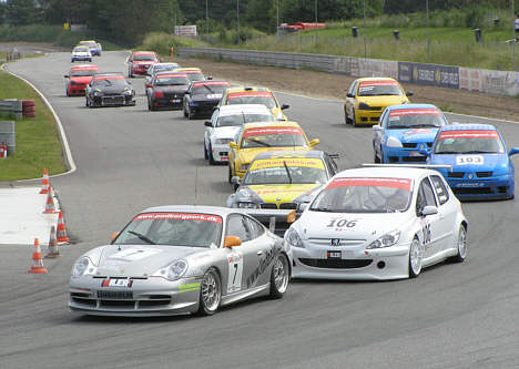 Starten på 2. afdeling i Danish Endurance Championship.